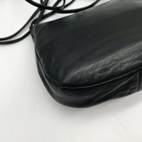 Bally Black Imitation Snake Leather Vintage Crossbody Bag - Picture 9 of 11